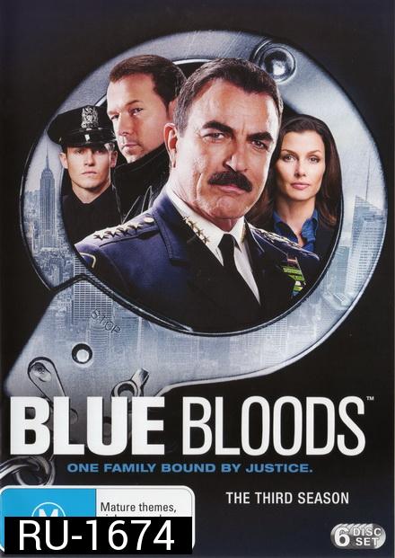 The Blue Bloods Season 3 บลูบลัดส์ สายเลือดผู้พิทักษ์ ปี 3 ( 23 ตอนจบ )